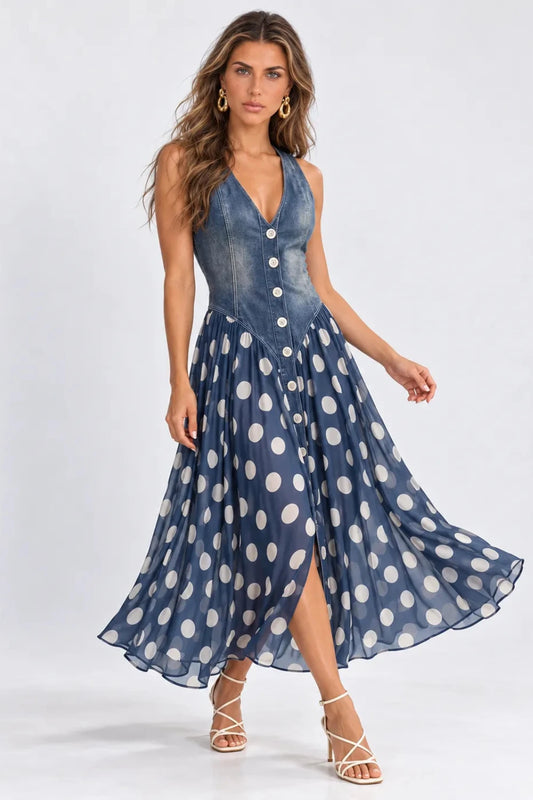 VESTIDO RENATA™ – ELEGANCIA DENIM