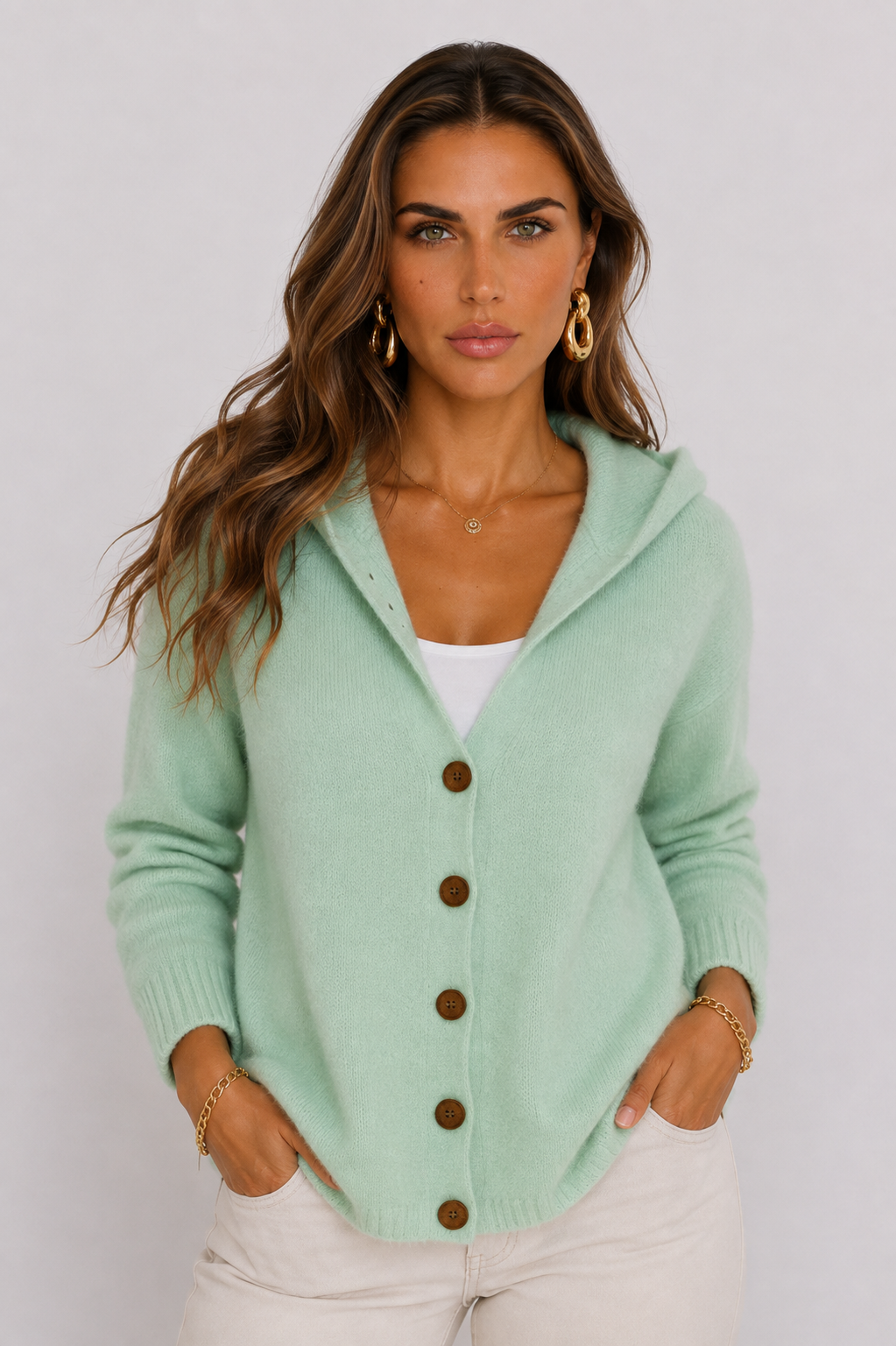 Rocío | Chaqueta de Punto con Capucha