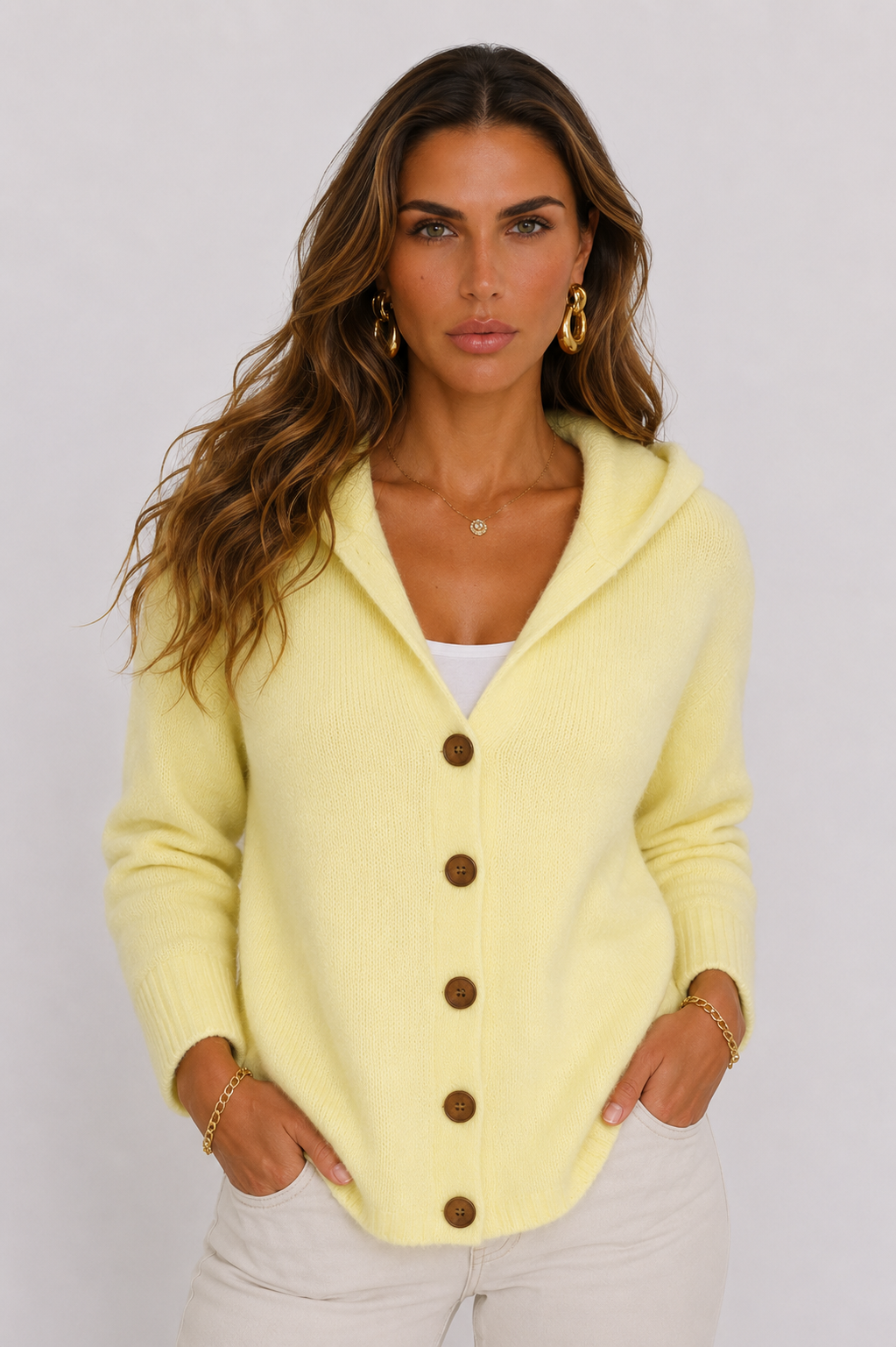 Rocío | Chaqueta de Punto con Capucha