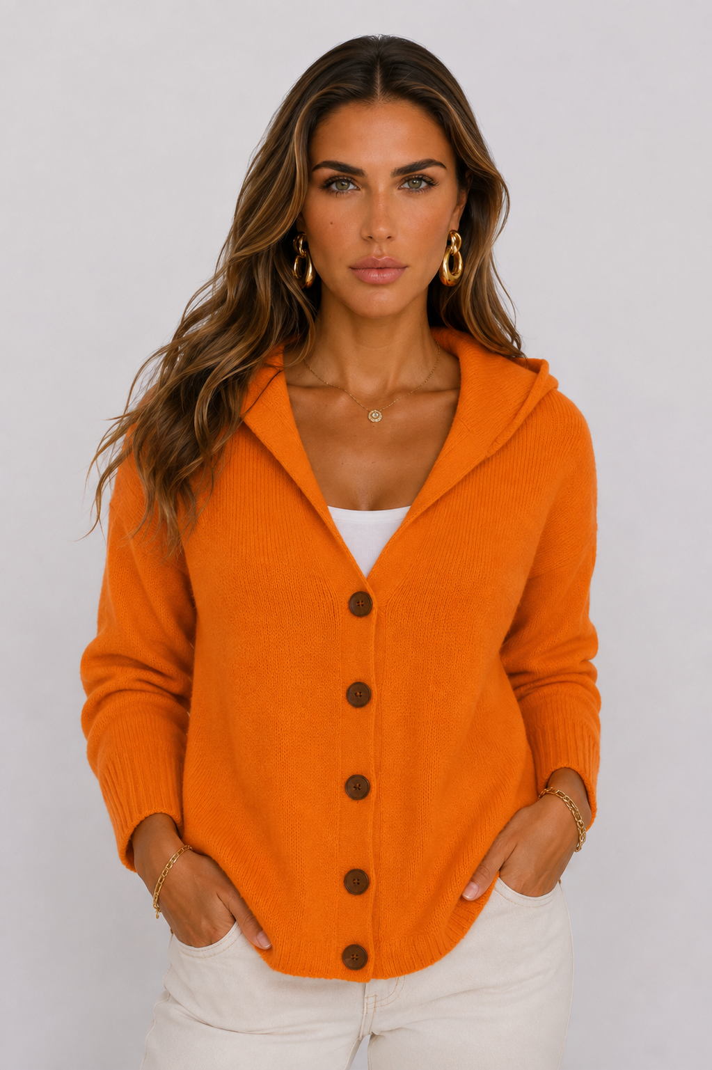 Rocío | Chaqueta de Punto con Capucha
