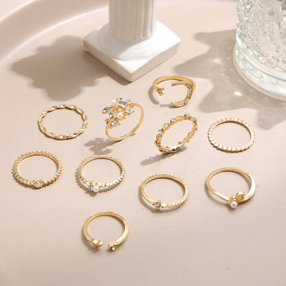 SET ANILLOS BOHO DORADOS