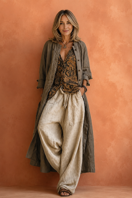 CONJUNTO BOHO LINO 3 PIEZAS — EDICIÓN MEDITERRÁNEA