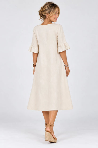 VESTIDO ELENA™ – ELEGANCIA NATURAL Y COMODIDAD