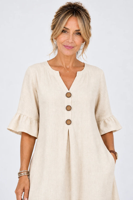VESTIDO ELENA™ – ELEGANCIA NATURAL Y COMODIDAD