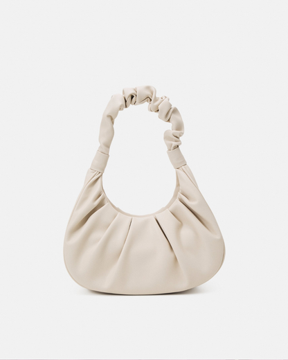 Bolsa Alma Marfil | Bolsa de hombro fruncida