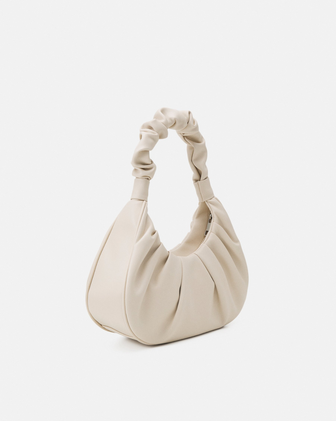 Bolsa Alma Marfil | Bolsa de hombro fruncida