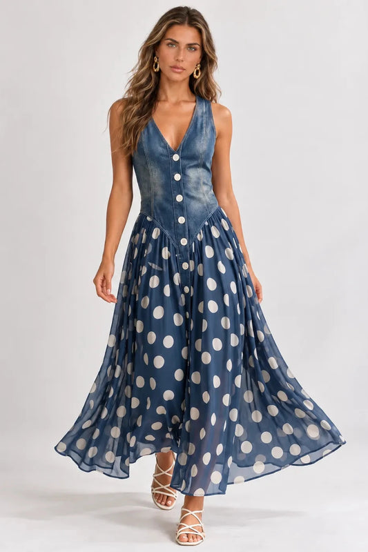 VESTIDO RENATA™ – ELEGANCIA DENIM