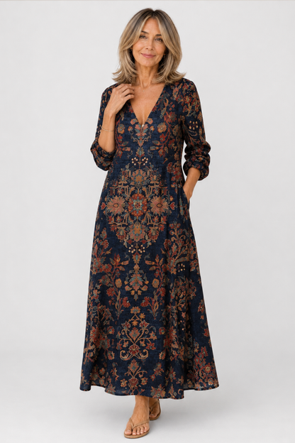 VALENTINA | VESTIDO FLORAL CON UN LOOK NATURAL Y ELEGANTE