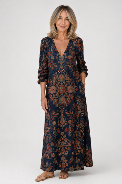 VALENTINA | VESTIDO FLORAL CON UN LOOK NATURAL Y ELEGANTE