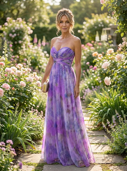 CÉLESTE | VESTIDO LARGO FLORAL CRUZADO