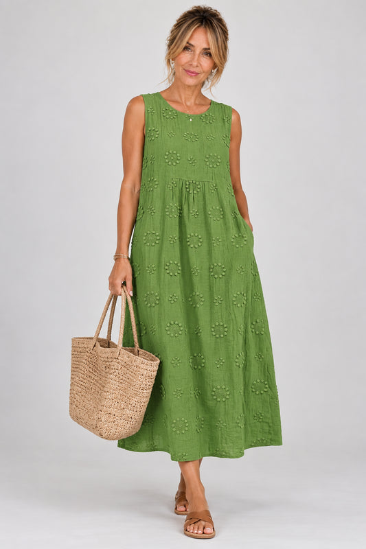 VESTIDO ESMERALDA™ – ELEGANCIA FLORAL Y COMODIDAD