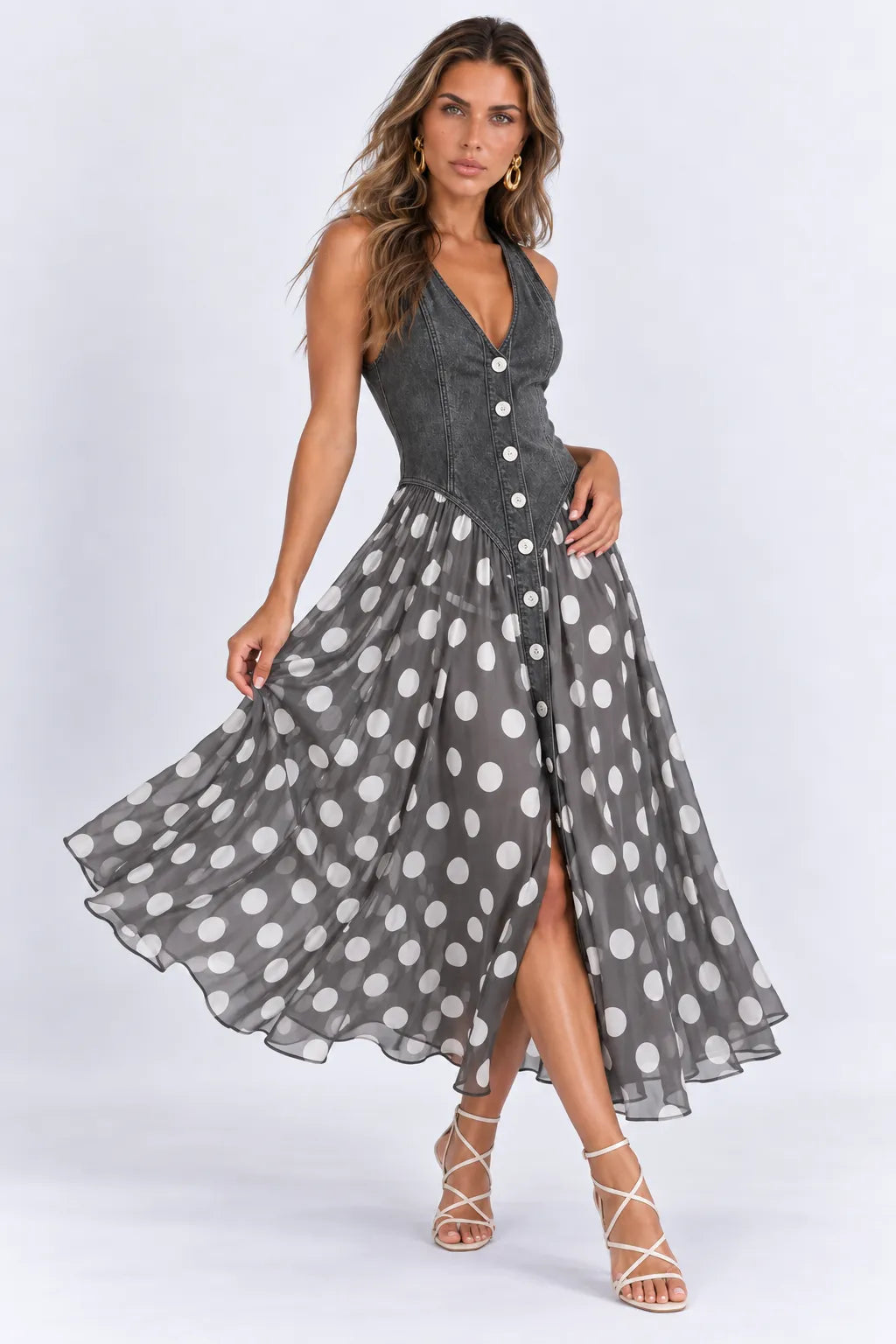 VESTIDO RENATA™ – ELEGANCIA DENIM